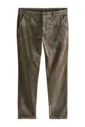 Next Chinohose Slim Fit Chinohose Khaki/Dunkelgrün