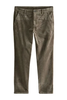 Next Chinohose Slim Fit Chinohose Khaki/Dunkelgrün