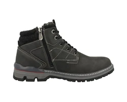 Dockers by Gerli Herren Schnürboots (53TA003) Schwarz/Grau/Dunkelgrün/Dunkelgrau/Hellgrau