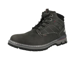Dockers by Gerli Herren Schnürboots (53TA003) Schwarz/Grau/Dunkelgrün/Dunkelgrau/Hellgrau
