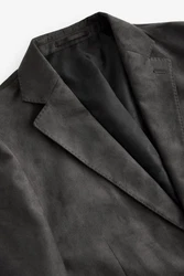 Next Blazer aus Velourskunstleder Dunkelgrau/Braun/Grau/Dunkelbraun