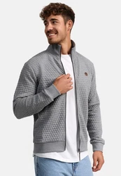 Indicode Sweatjacke Bermie Grau/Hellgrau/Dunkelgrau