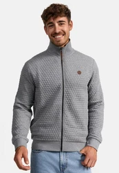 Indicode Sweatjacke Bermie Grau/Hellgrau/Dunkelgrau