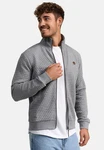 Indicode Sweatjacke Bermie Grau/Hellgrau/Dunkelgrau