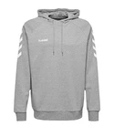 hummel Sweater Go Cotton Hoody Kapuzenpullover Grau/Hellgrau/Silber