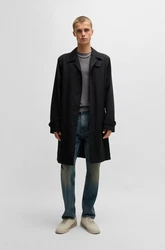HUGO Strickpullover San Cody-CV Dunkelgrau/Grau/Braun/Hellgrau