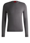 HUGO Strickpullover San Cody-CV Dunkelgrau/Grau/Braun/Hellgrau