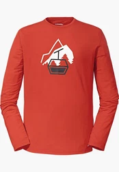 Schöffel Fleeceshirt Glogghus Rot/Orange/Bordeaux