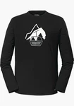 Schöffel Fleeceshirt Glogghus Schwarz/Grau/Hellblau/Rot