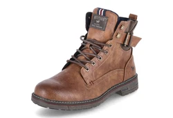Mustang Shoes Schnürboots Braun/Dunkelbraun/Beige