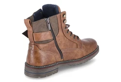 Mustang Shoes Schnürboots Braun/Dunkelbraun/Beige
