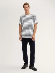 TOM TAILOR Chinohose Marvin Straight Dunkelblau/Blau