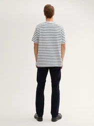 TOM TAILOR Chinohose Marvin Straight Dunkelblau/Blau