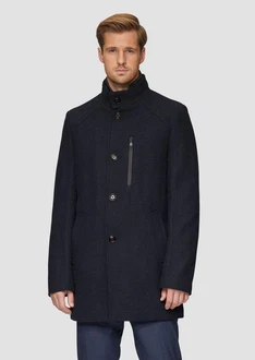 s.Oliver BLACK LABEL Langmantel Mantel mit herausnehmbarem Einsatz Schwarz