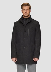 s.Oliver BLACK LABEL Langmantel Mantel mit herausnehmbarem Einsatz Schwarz