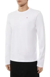 Rundhalsshirt Langarm Regular Fit - T-DIEGOR-LS-MICRODIV