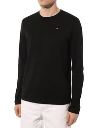 Rundhalsshirt Langarm Regular Fit - T-DIEGOR-LS-MICRODIV