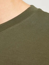 JACK & JONES T-Shirt 'JORVesterbro' oliv/wei