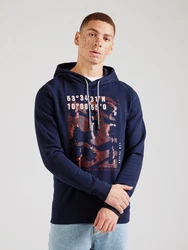 TOM TAILOR Sweatshirt Dunkelblau/Rot/Blau/Hellblau