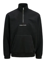 Jack & Jones JORVesterbro Strickpullover Kapuzensweatshirt Schwarz/Beige