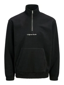 Jack & Jones JORVesterbro Strickpullover Kapuzensweatshirt Schwarz/Beige