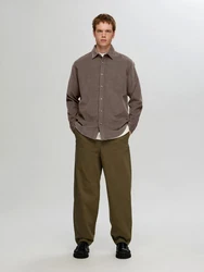 SELECTED HOMME Langarmhemd Regowen schoko