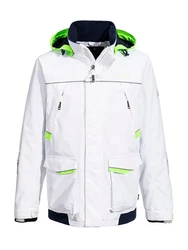 Schietwetter Funktionsjacke Herren Segeljacke Sailing Seymour Weiß/Grün