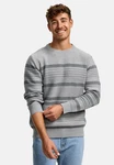 Indicode Strickpullover INScott Grau/Hellgrau