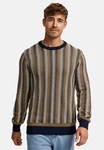 Indicode Strickpullover INScott Braun/Beige/Rot