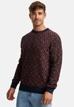 Indicode Strickpullover INScott Rot/Bordeaux/Rosa/Orange/Braun/Dunkelrot