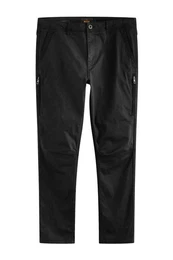 Stretch-Hose Slim Fit Stretch-Hose mit Reiverschlussdetail (1-tlg)