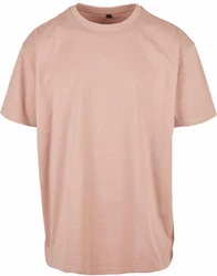 Build Your Brand Rundhalsshirt Heavy Oversize Tee Rosa/Beige/Braun