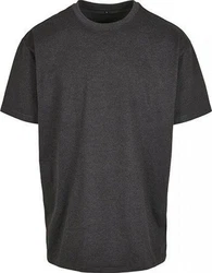 Build Your Brand Rundhalsshirt Heavy Oversize Tee Dunkelgrau/Grau