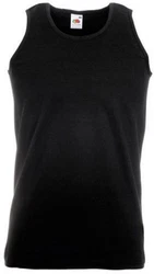Fruit of the Loom Tanktop Athletic Vest Tank Top Herren T-Shirt Schwarz/Dunkelgrau