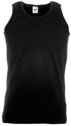 Fruit of the Loom Tanktop Athletic Vest Tank Top Herren T-Shirt Schwarz/Dunkelgrau