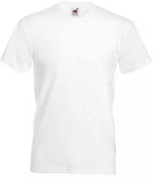 Fruit of the Loom V-Shirt Valueweight V-Neck Herren T-Shirt Weiß/Creme