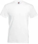 Fruit of the Loom V-Shirt Valueweight V-Neck Herren T-Shirt Weiß/Creme