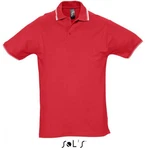 SOLS Poloshirt Practice Herren Contrast Rot/Dunkelrot