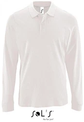 SOLS Langarm-Poloshirt Herren Long-Sleeve Piqu Polo Shirt Perfect Weiß/Khaki/Grau/Braun