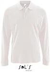 SOLS Langarm-Poloshirt Herren Long-Sleeve Piqu Polo Shirt Perfect Weiß/Khaki/Grau/Braun