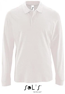 SOLS Langarm-Poloshirt Herren Long-Sleeve Piqu Polo Shirt Perfect Weiß/Khaki/Grau/Braun