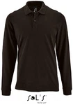 SOLS Langarm-Poloshirt Herren Long-Sleeve Piqu Polo Shirt Perfect Dunkelbraun/Khaki/Braun/Dunkelgrün/Grau/Schwarz SOLS Langarm-Poloshirt Herren Long-Sleeve Piqu Polo Shirt Perfect Dunkelbraun/Khaki/Braun/Dunkelgrün/Grau/Schwarz