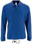 SOLS Langarm-Poloshirt Herren Long-Sleeve Piqu Polo Shirt Perfect Blau SOLS Langarm-Poloshirt Herren Long-Sleeve Piqu Polo Shirt Perfect Blau