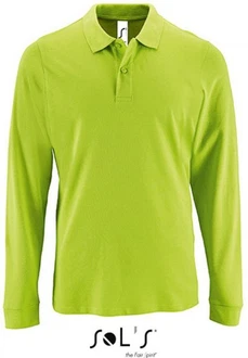 SOLS Langarm-Poloshirt Herren Long-Sleeve Piqu Polo Shirt Perfect 