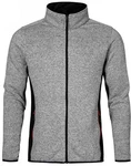 Promodoro Fleecejacke Herren Knit Jacket Workwear Hellgrau/Grau/Dunkelgrau