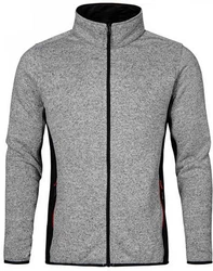 Promodoro Fleecejacke Herren Knit Jacket Workwear Hellgrau/Grau/Dunkelgrau