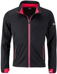 James & Nicholson Sports Softshell Jacket Rosa/Rot/Schwarz/Dunkelrot/Dunkelblau
