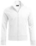 Promodoro Sweatjacke Herren Jacket Stand-Up Collar Weiß/Creme/Grau