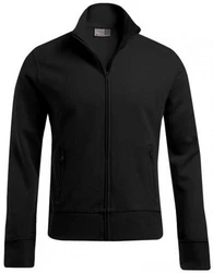 Promodoro Sweatjacke Herren Jacket Stand-Up Collar Schwarz/Dunkelgrau
