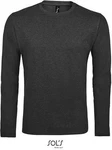 SOLS Langarmshirt Herren Long-Sleeve T-Shirt Imperial Dunkelgrau/Grau SOLS Langarmshirt Herren Long-Sleeve T-Shirt Imperial Dunkelgrau/Grau